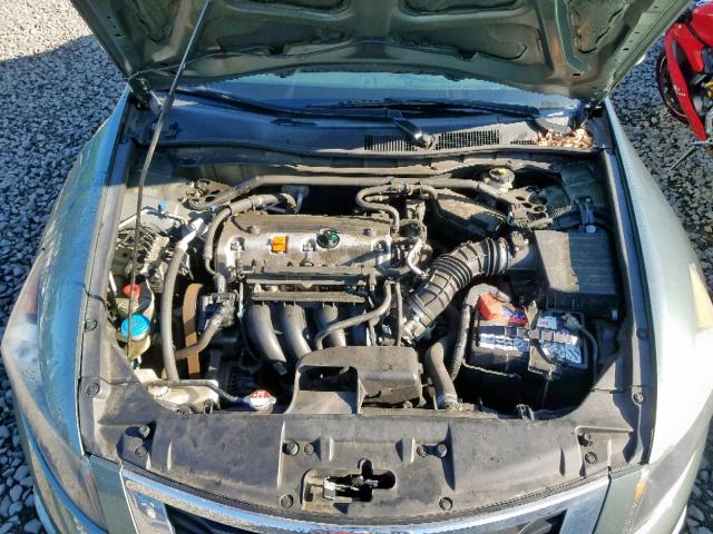 1HGCP2F7XAA100693 - 2010 HONDA ACCORD EX GREEN photo 7