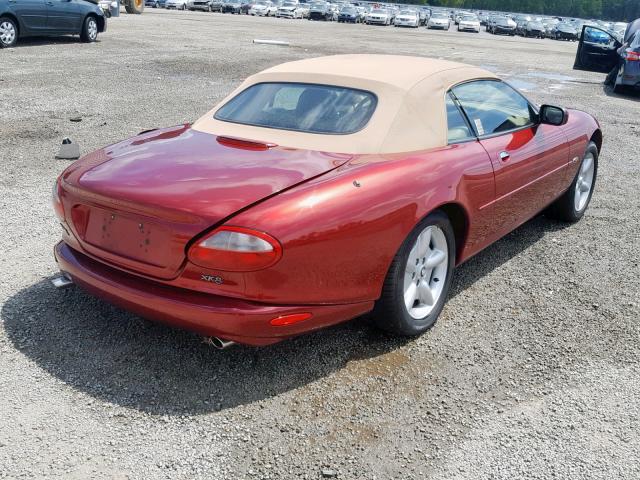 SAJGX2746VC012322 - 1997 JAGUAR XK8 RED photo 4