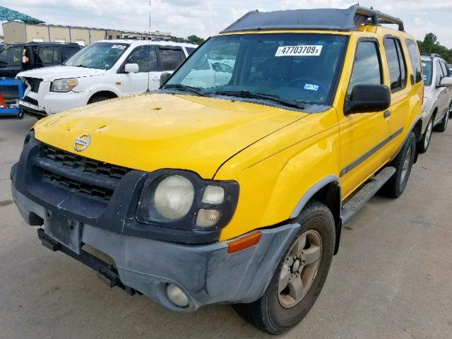 5N1ED28T63C701922 - 2003 NISSAN XTERRA XE YELLOW photo 2