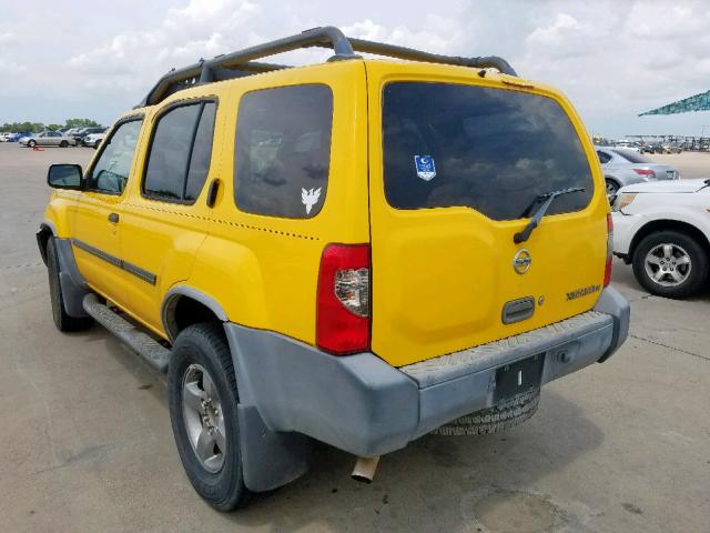 5N1ED28T63C701922 - 2003 NISSAN XTERRA XE YELLOW photo 3