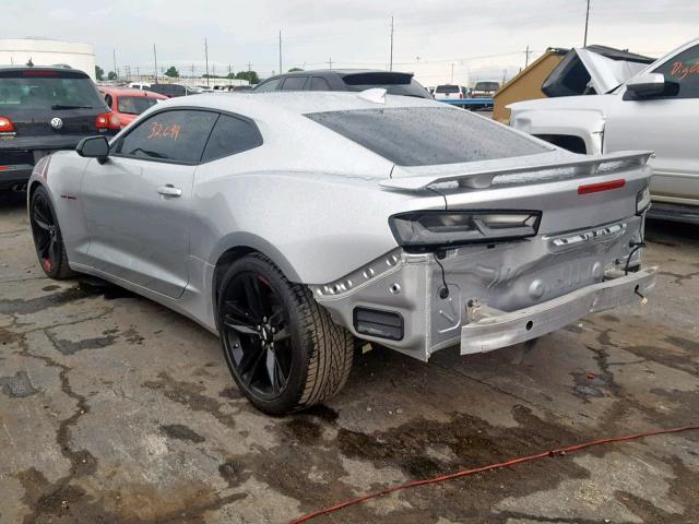 1G1FH1R73J0155497 - 2018 CHEVROLET CAMARO SS SILVER photo 3