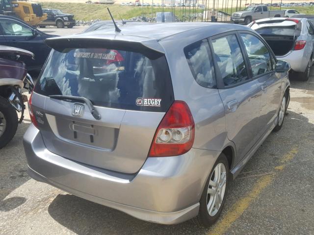 JHMGD38607S002020 - 2007 HONDA FIT S 灰色 照片 4