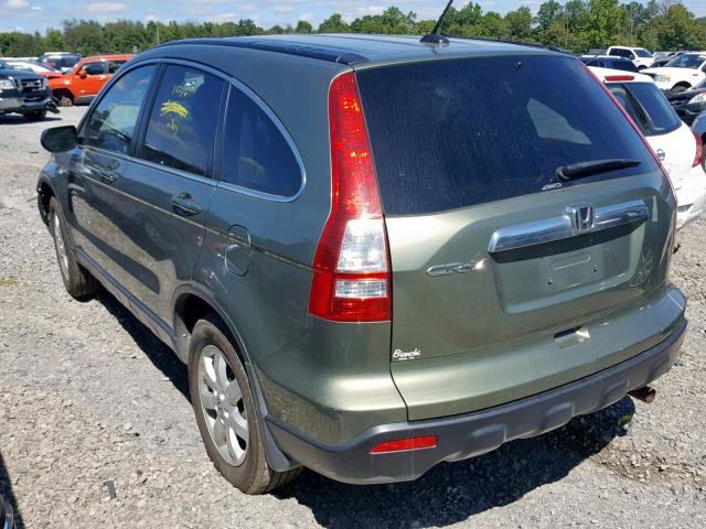 5J6RE48738L022466 - 2008 HONDA CR-V EXL GREEN photo 3