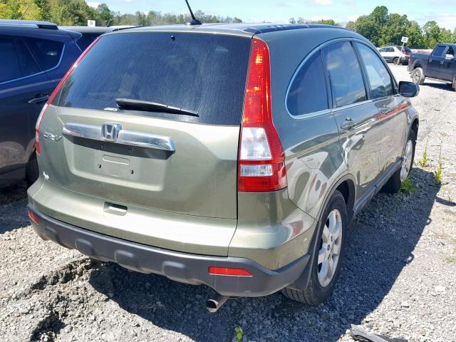 5J6RE48738L022466 - 2008 HONDA CR-V EXL GREEN photo 4