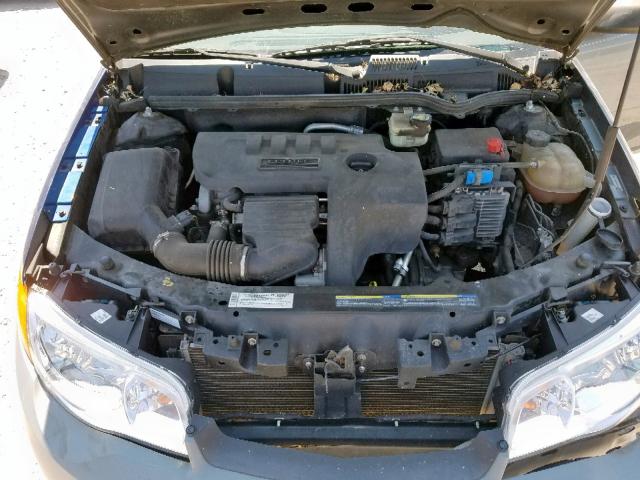 1G8AN15F77Z100847 - 2007 SATURN ION LEVEL GRAY photo 7