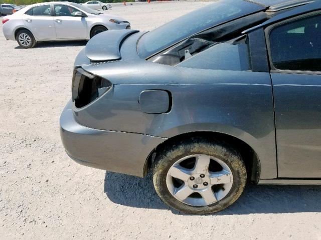 1G8AN15F77Z100847 - 2007 SATURN ION LEVEL GRAY photo 9