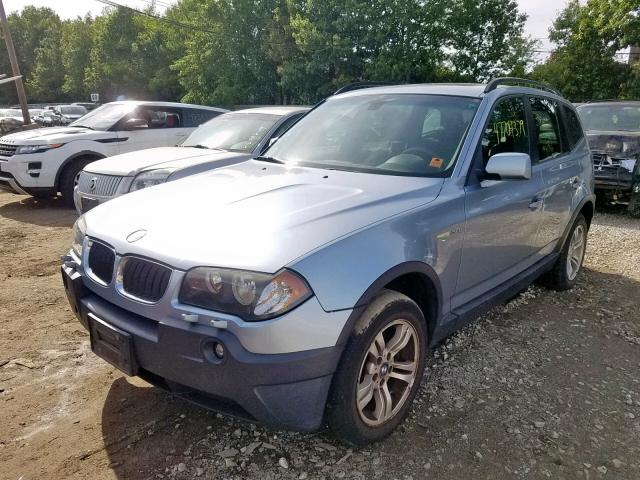 WBXPA934X5WD11430 - 2005 BMW X3 3.0I BLUE photo 2