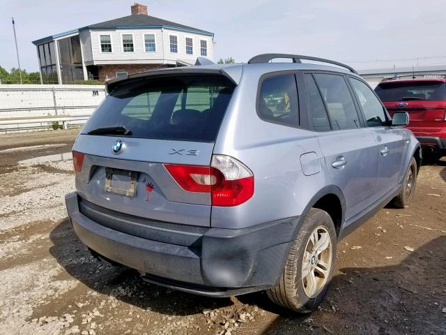 WBXPA934X5WD11430 - 2005 BMW X3 3.0I BLUE photo 4