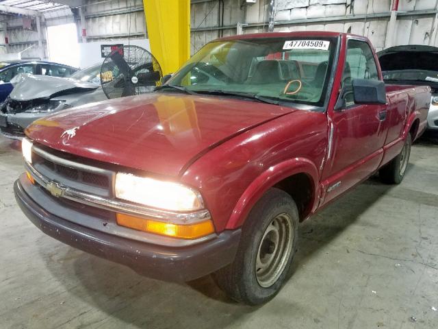 1GCCS145518207439 - 2001 CHEVROLET S TRUCK S1 RED photo 2