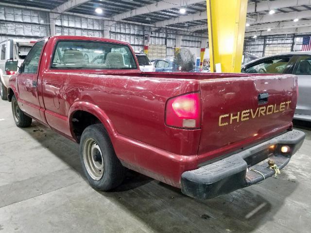 1GCCS145518207439 - 2001 CHEVROLET S TRUCK S1 RED photo 3