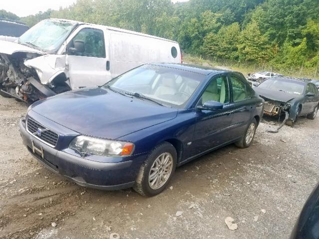 YV1RS64A542410515 - 2004 VOLVO S60 BLUE photo 2