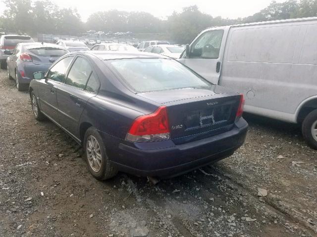 YV1RS64A542410515 - 2004 VOLVO S60 BLUE photo 3