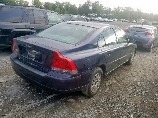 YV1RS64A542410515 - 2004 VOLVO S60 BLUE photo 4