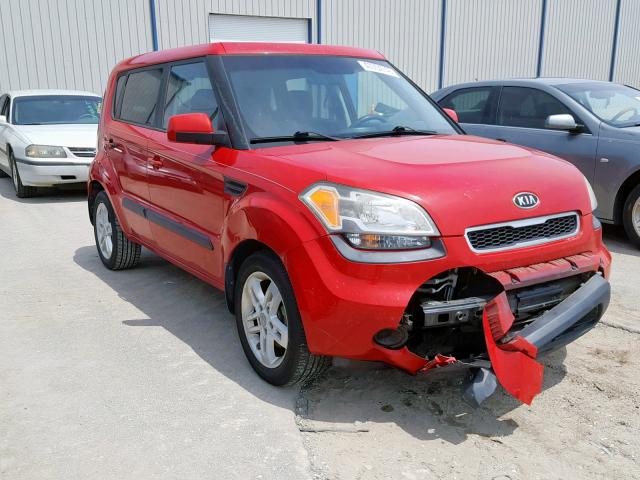 KNDJT2A28B7230886 - 2011 KIA SOUL RED photo 1