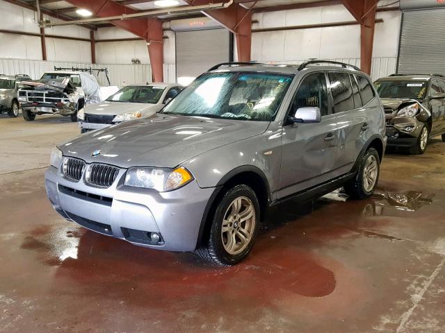 WBXPA93466WG76172 - 2006 BMW X3 3.0I GRAY photo 2