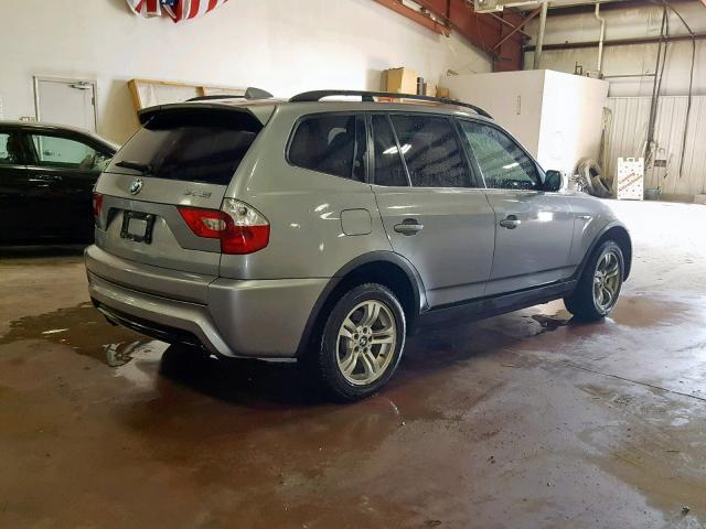 WBXPA93466WG76172 - 2006 BMW X3 3.0I GRAY photo 4