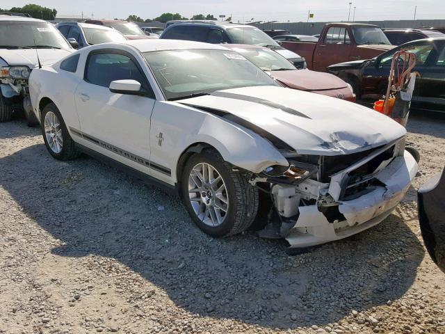 1ZVBP8AMXC5256655 - 2012 FORD MUSTANG WHITE photo 1