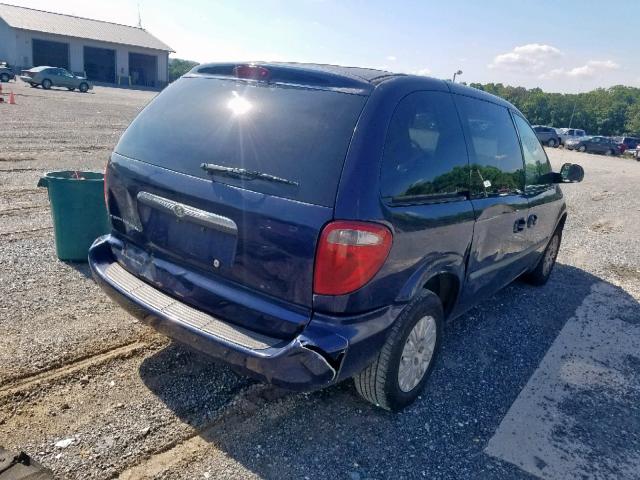 1C4GP45R45B238292 - 2005 CHRYSLER TOWN & COU BLUE photo 4