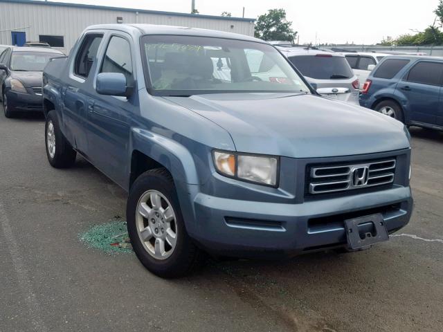 2HJYK16506H527431 - 2006 HONDA RIDGELINE BLUE photo 1