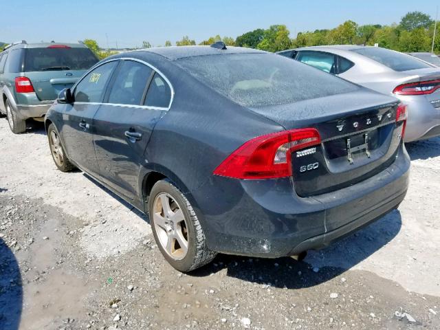 YV1622FS9C2089823 - 2012 VOLVO S60 T5 GRAY photo 3