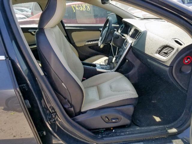 YV1622FS9C2089823 - 2012 VOLVO S60 T5 GRAY photo 5