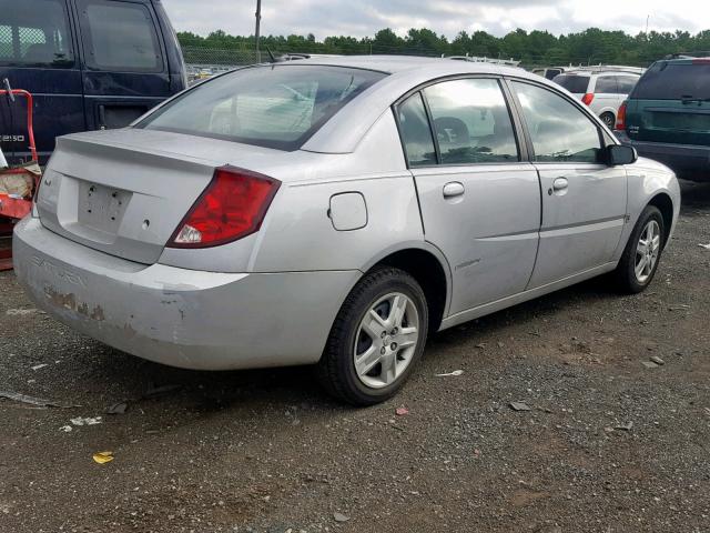 1G8AJ55F17Z139856 - 2007 SATURN ION LEVEL SILVER photo 4