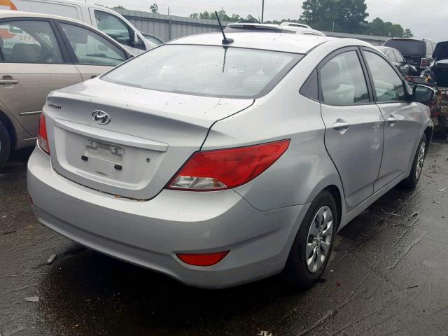 KMHCT4AE5GU979793 - 2016 HYUNDAI ACCENT SE SILVER photo 4