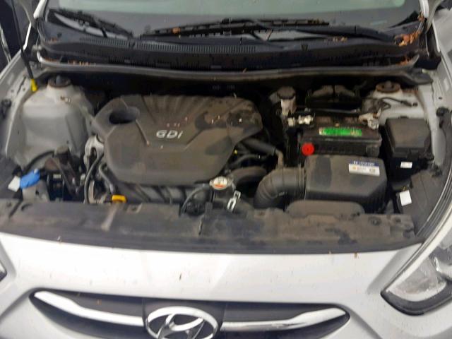 KMHCT4AE5GU979793 - 2016 HYUNDAI ACCENT SE SILVER photo 7