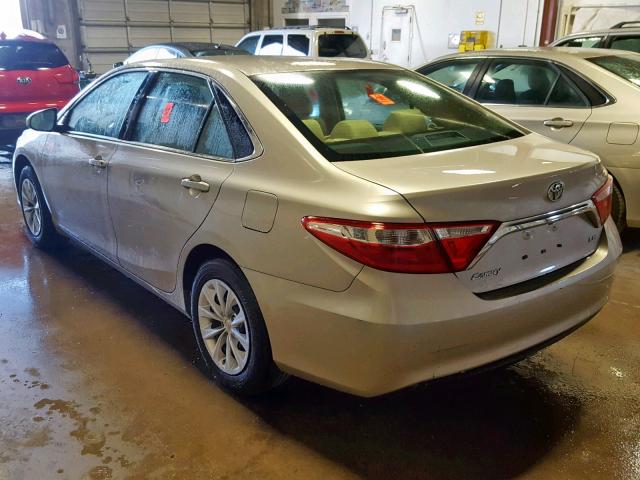 4T4BF1FK0GR576102 - 2016 TOYOTA CAMRY LE TAN photo 3