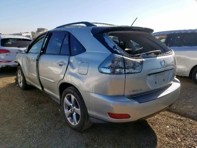 JTJHA31U440070722 - 2004 LEXUS RX 330 SILVER photo 3