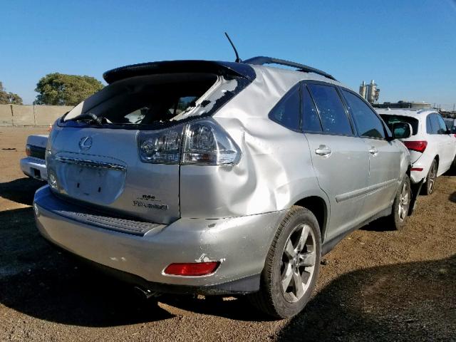 JTJHA31U440070722 - 2004 LEXUS RX 330 SILVER photo 4