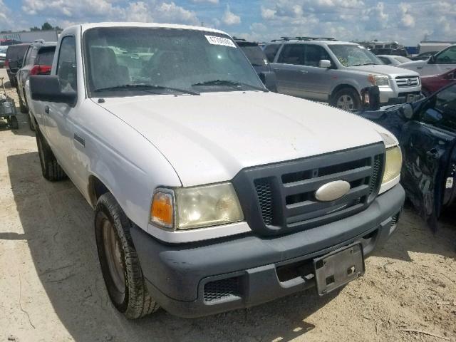 1FTYR10D26PA88437 - 2006 FORD RANGER WHITE photo 1