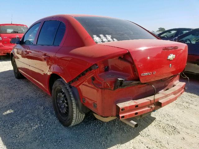 1G1AD5F59A7227147 - 2010 CHEVROLET COBALT 1LT RED photo 3