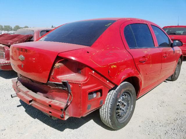 1G1AD5F59A7227147 - 2010 CHEVROLET COBALT 1LT RED photo 4