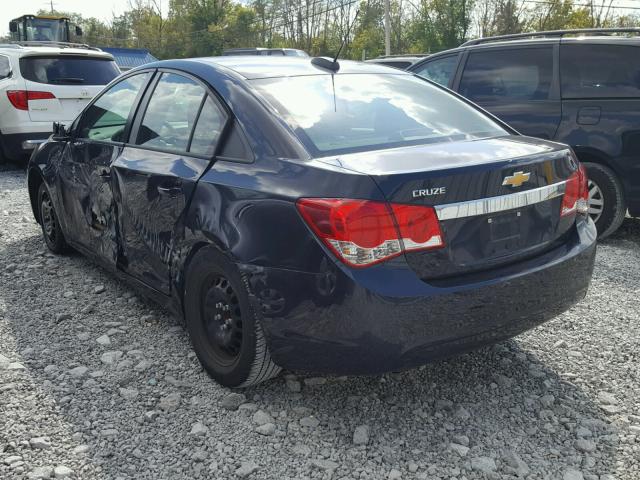 1G1PA5SH2F7115817 - 2015 CHEVROLET CRUZE LS BLUE photo 3