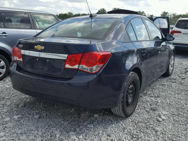 1G1PA5SH2F7115817 - 2015 CHEVROLET CRUZE LS BLUE photo 4