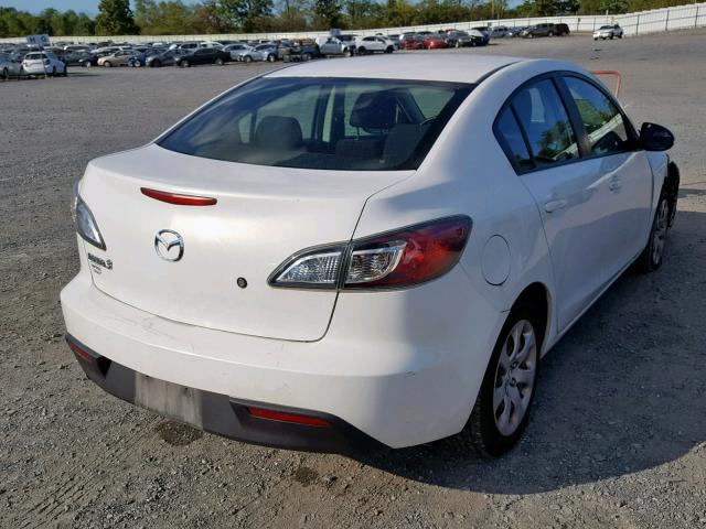 JM1BL1UG1B1402586 - 2011 MAZDA 3 I WHITE photo 4