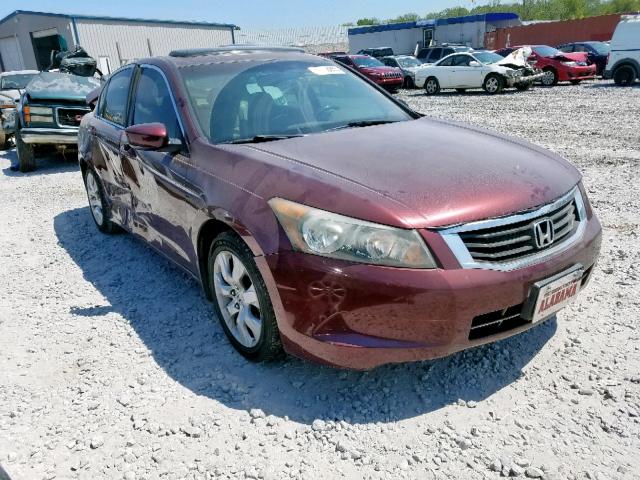 1HGCP2F86AA140441 - 2010 HONDA ACCORD EXL BURGUNDY photo 1