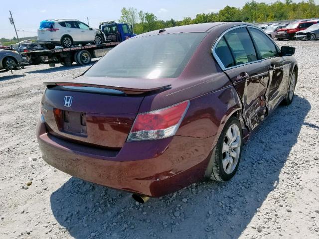 1HGCP2F86AA140441 - 2010 HONDA ACCORD EXL BURGUNDY photo 4