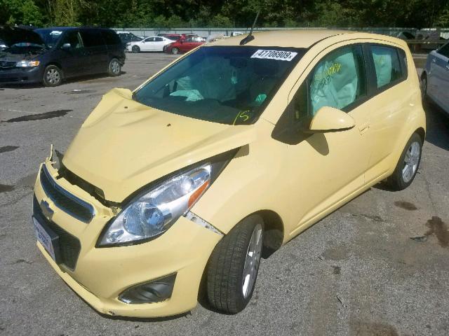 KL8CB6S92EC467523 - 2014 CHEVROLET SPARK LS YELLOW photo 2