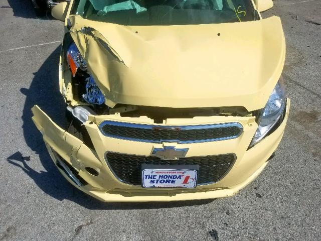 KL8CB6S92EC467523 - 2014 CHEVROLET SPARK LS YELLOW photo 7