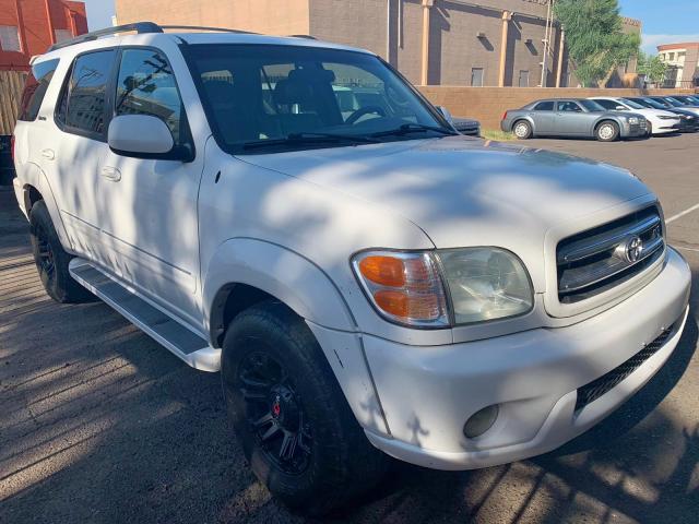 5TDBT48A83S187106 - 2003 TOYOTA SEQUOIA LI WHITE photo 1