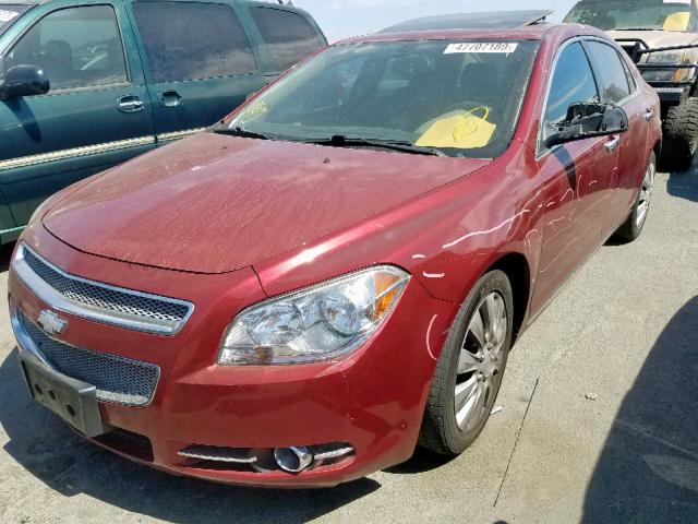 1G1ZE5E71BF247130 - 2011 CHEVROLET MALIBU LTZ მუქწითელი ფოტო 2