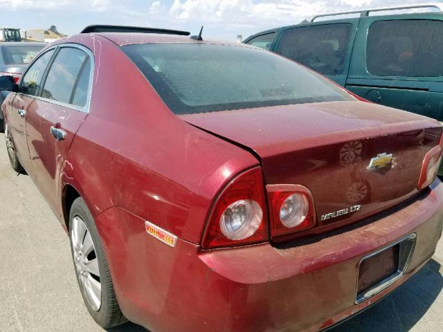 1G1ZE5E71BF247130 - 2011 CHEVROLET MALIBU LTZ მუქწითელი ფოტო 3