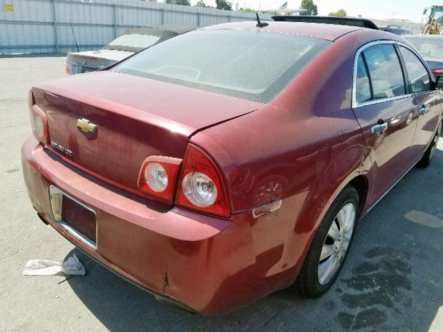 1G1ZE5E71BF247130 - 2011 CHEVROLET MALIBU LTZ მუქწითელი ფოტო 4