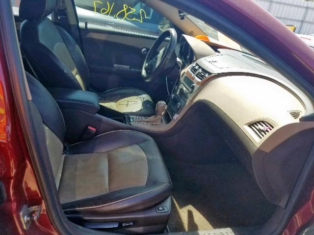 1G1ZE5E71BF247130 - 2011 CHEVROLET MALIBU LTZ მუქწითელი ფოტო 5