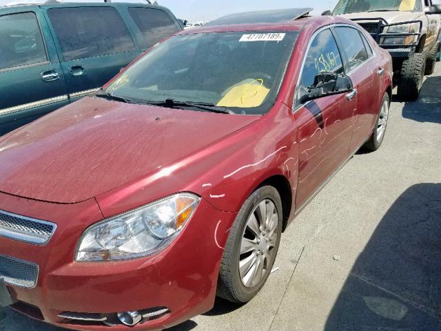 1G1ZE5E71BF247130 - 2011 CHEVROLET MALIBU LTZ მუქწითელი ფოტო 9