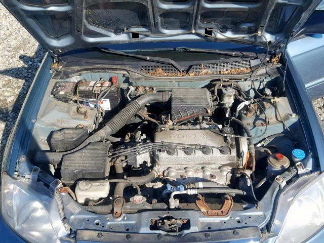 2HGEJ6619YH562932 - 2000 HONDA CIVIC BASE BLUE photo 7