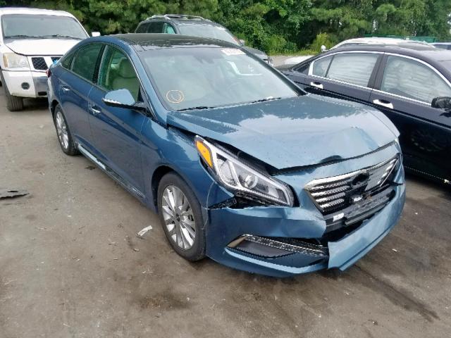 5NPE34AF2FH078220 - 2015 HYUNDAI SONATA SPO BLUE photo 1