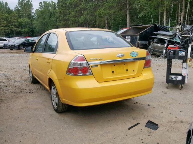 KL1TD56628B042395 - 2008 CHEVROLET AVEO BASE Сары фото 3